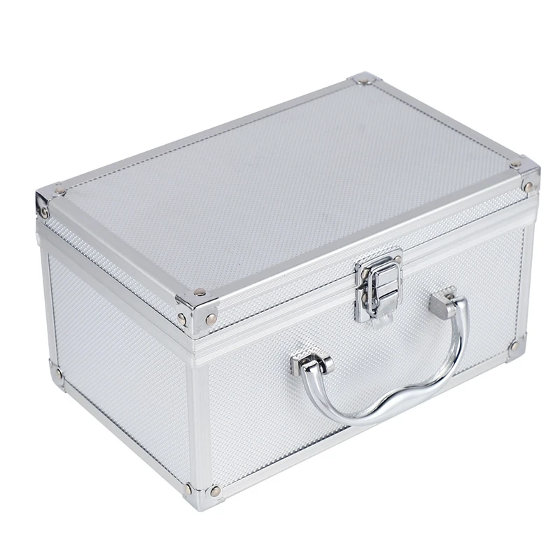 Cassetta degli attrezzi in lega di alluminio Attrezzatura di sicurezza portatile Vetrina per strumenti Vetrina Valigia Hardware Cassetta degli attrezzi 230X150x125mm-AT64