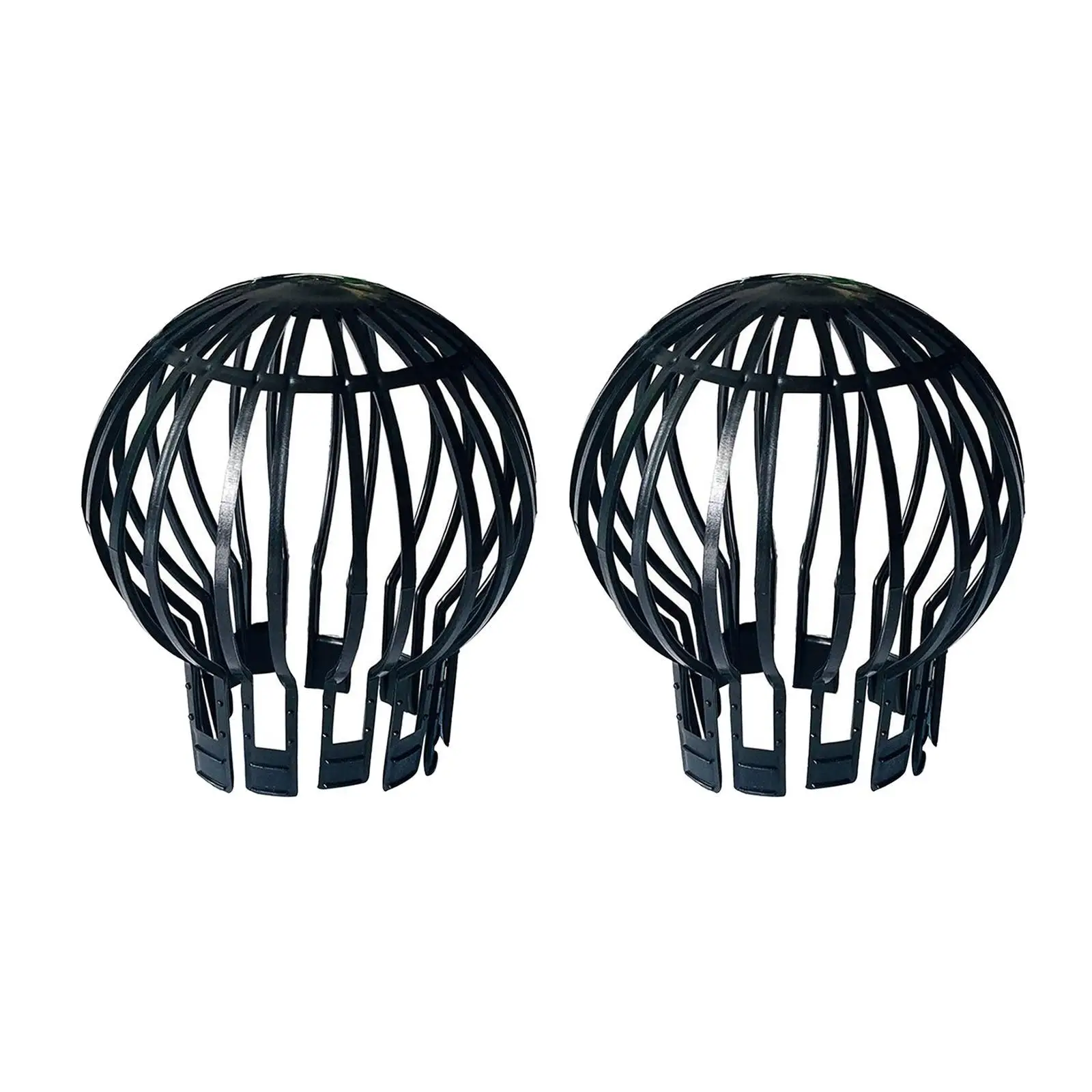 

2pcs Plastic Downspout Gutter Leaf Trap Guard Strainer Drain Pipe Cover