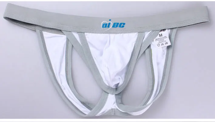 Aibc Small Jockstrap para homens, roupa interior sexy, tangas masculinas, calcinha crothless, frente aberta, lingerie masculina cheky, bolsa de