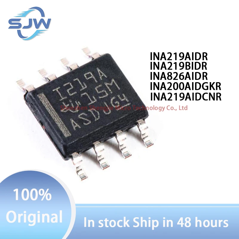 

INA219AIDR INA219BIDR INA826AIDR INA200AIDGKR Screen printing I219A I219B INA826 BQH encapsulation SOP8 VSSOP8 Amplifier chip