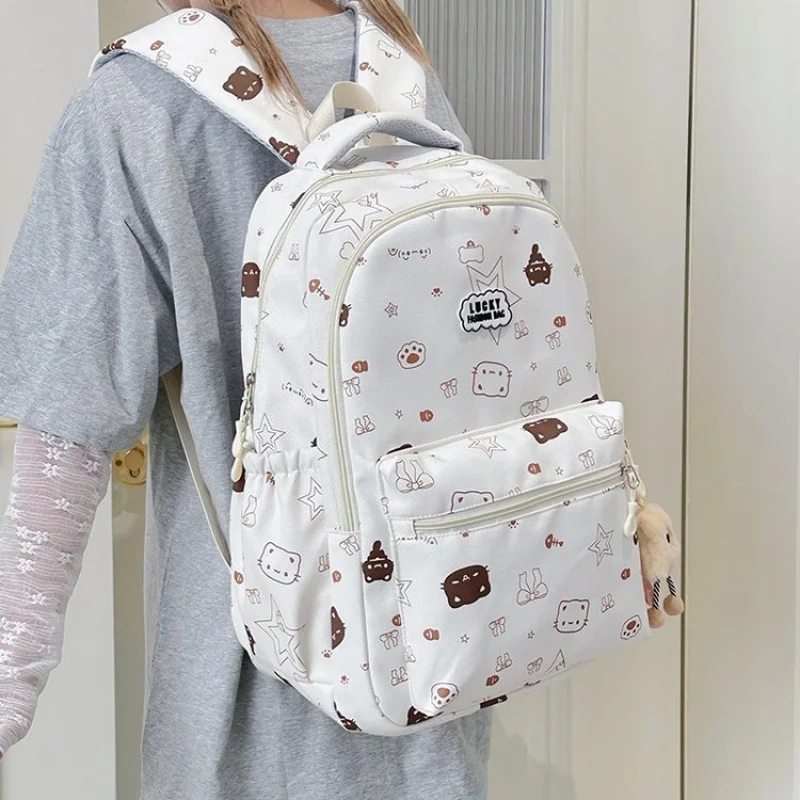 com-pingente2025summer-color-block-fresco-facil-de-gerenciar-leve-para-viagens-diarias-ins-wind-nylon-tecido-bolsa-de-ombro-duplo