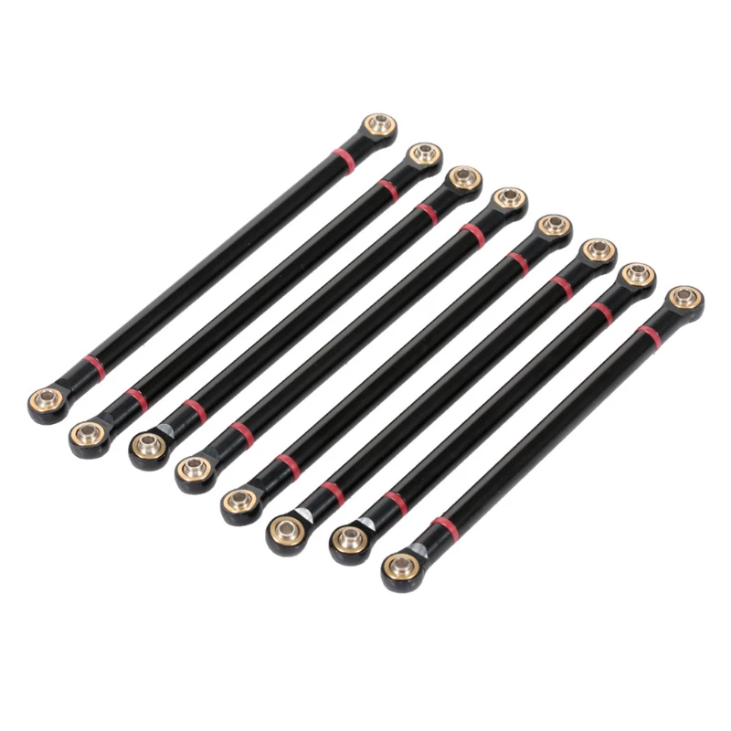 8pcs/lot Aluminum Alloy Link Rod Unassembled Kit 313MM Wheelbase for 1/10 RC Car Crawler Axial SCX10