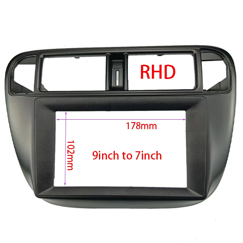 

7/9 inch Car Fascia Radio Panel for Honda Civic 1996-2001 Dash Kit Install Facia Console Bezel Plate Trim Cover
