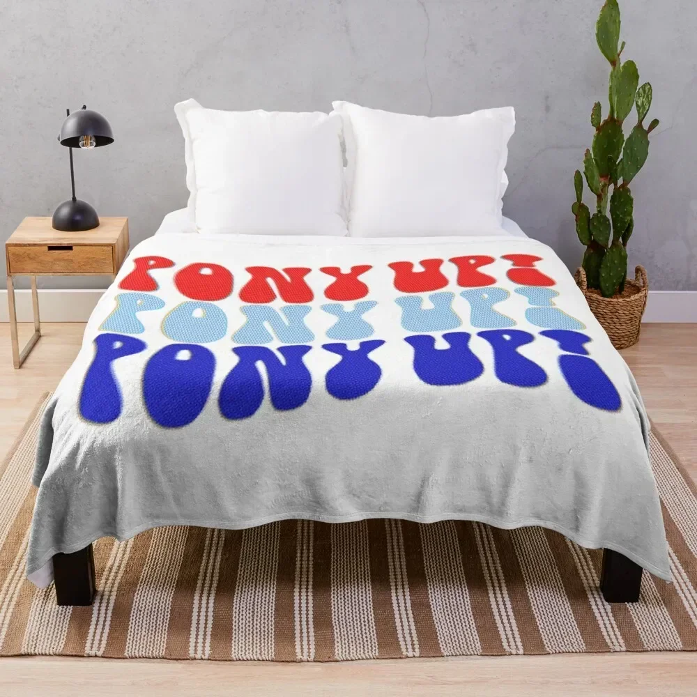

groovy pony up Throw Blanket Cozy Warm Blanket for Bed Room Decor