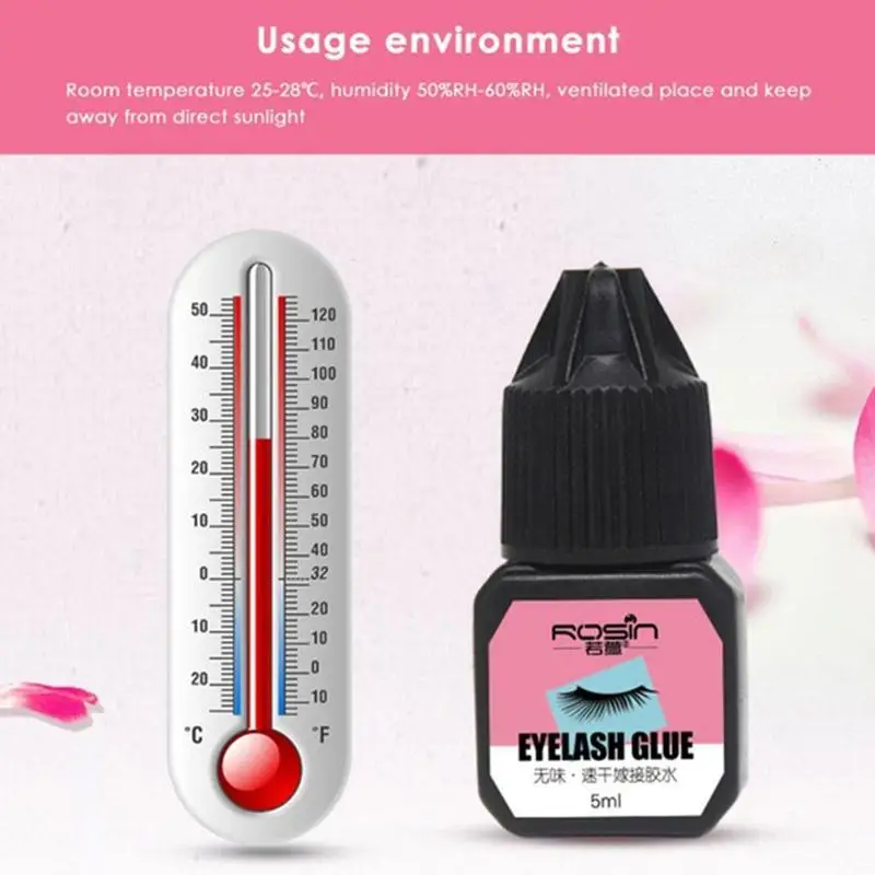 5ml Grafted Eyelashes Extension Glue Quickily Drying Waterproof Tasteless Long Lasting Firm No-irritant Black Makeup Tools