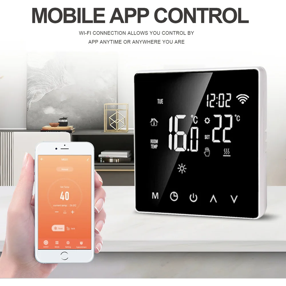 Smart Tuya Thermostat WIFI LCD Display Electric Floor Heating Water/Gas Boiler Temperature Remote Controller