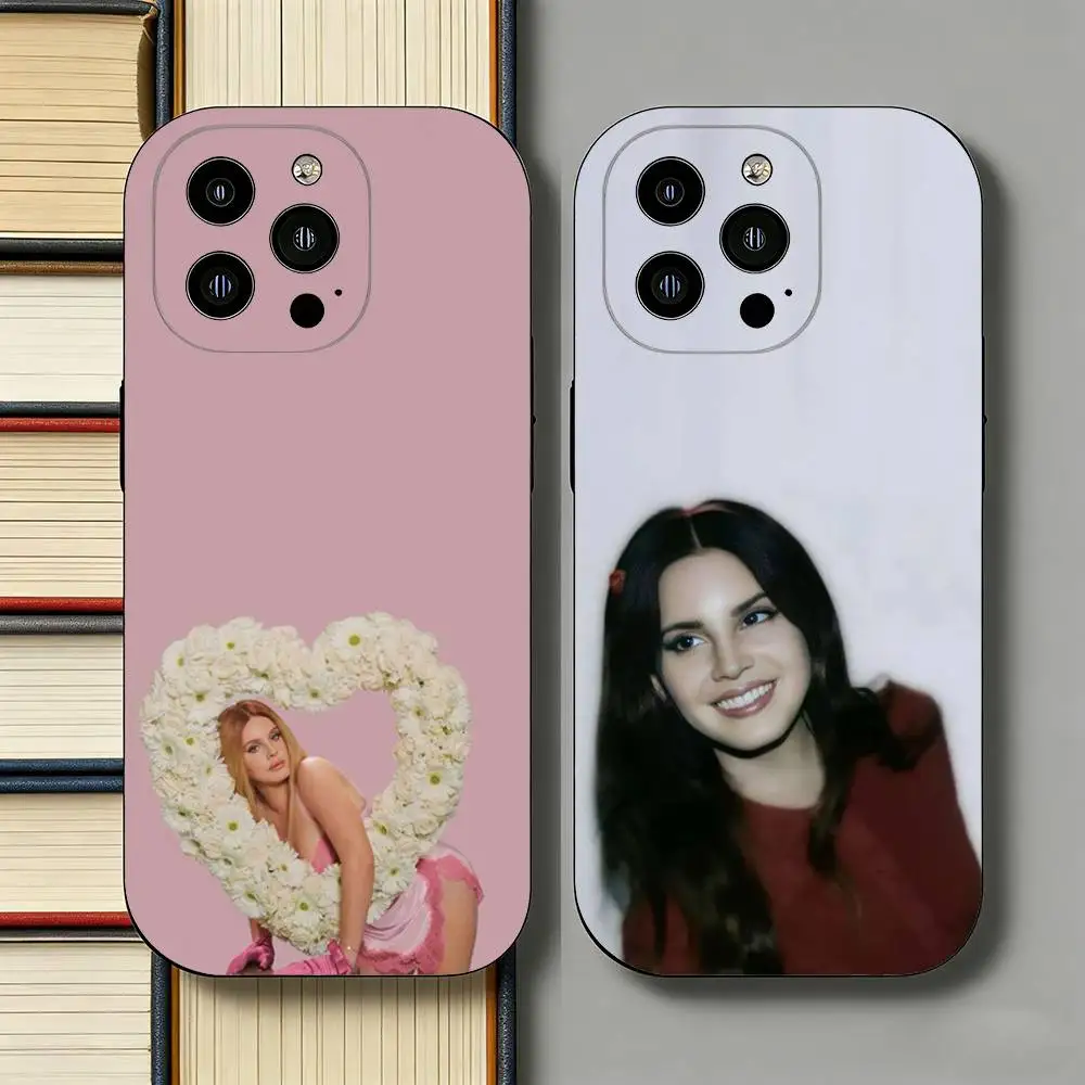 

L-Lana Del Rey S-Singer Phone Case for iPhone 17 Air 16 Pro Max 16e 15 Plus 14 13 Mini 12 11 Back Cover