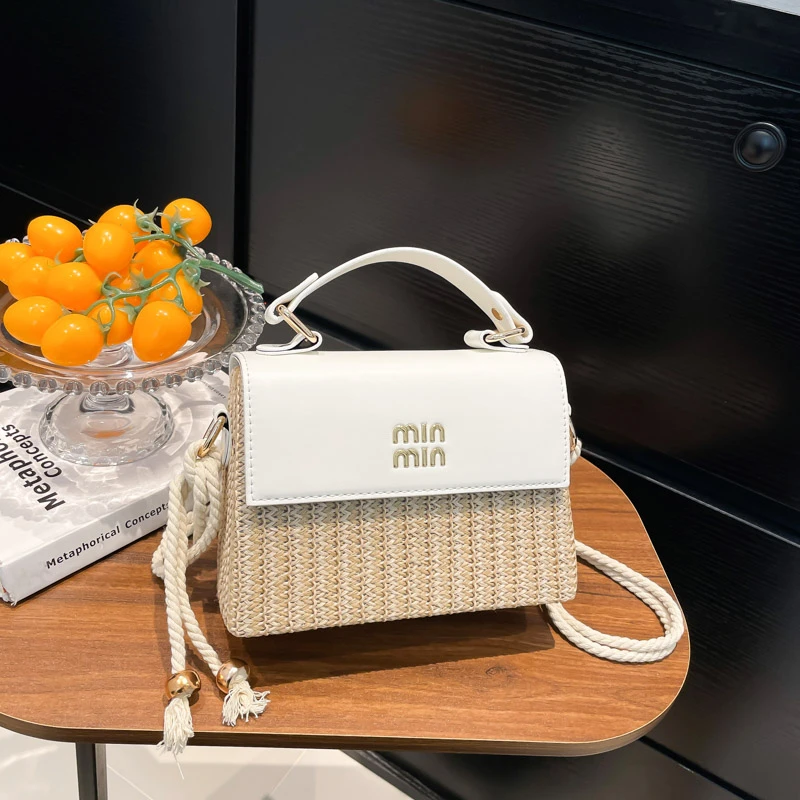 

Casual Vintage Commuter Bag For Women Business Leisure With Stylish Messenger Purse Solid Color Logo Design