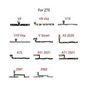 Bilashmart Power Button Switch Volume Mute Button On / Off Flex Cable ZTE Blade V9 Vita 10 A5 2020 A7S A7020 A51 A71 2021 Z981 Z982