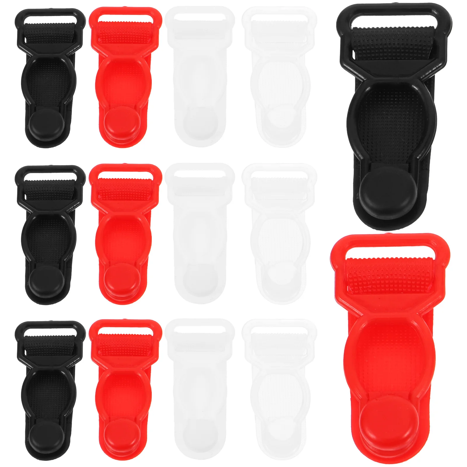 

80Pcs Reusable Garter Strap Buckle Sock Clamp Easy to Use for Fixing and Adjusting Accessories Strap Adjustment Clip