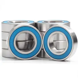 6802 VRS MAX Bearings 15*24*5mm ( 4 PCS ) Bike Pivot Chrome Steel Blue Sealed with Grease 6802LLU Cart Full Balls Bearing