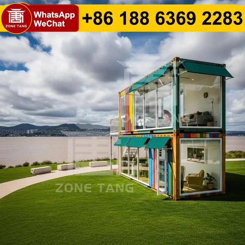 

Цветная плоская упаковка по индивидуальному заказу, домашний мобильный дом, класс, съемные модули, сборные крошечные домики, влагостойкий, настраиваемый, прочный