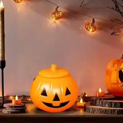 Lanterna de abóbora a pilhas para halloween, luz noturna bonita para exterior