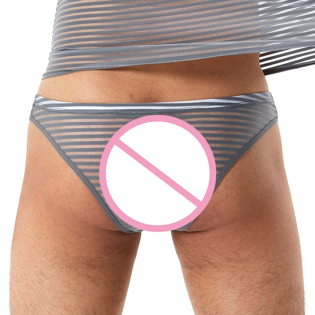 للحظات الحميمة، سراويل داخلية سوداء رفيعة للغاية قابلة للتمدد، تصميم مثير، لمسة نهائية لامعة، نسيج نايلون منخفض الخصر #3