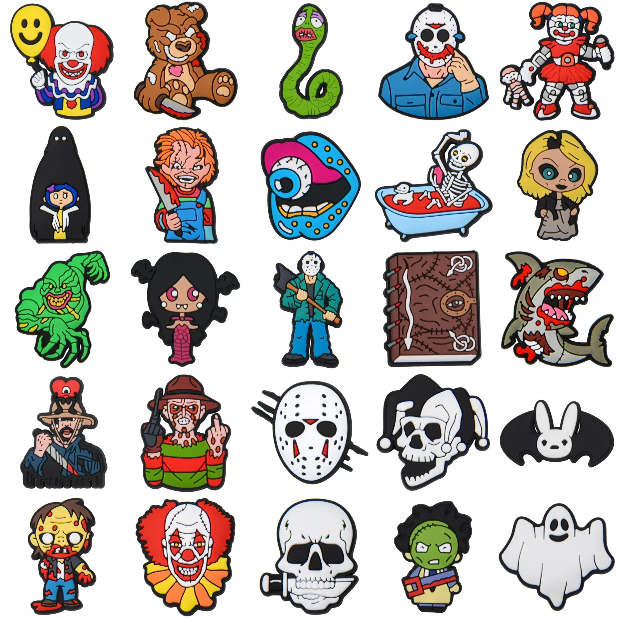 

halloween Shoe Accessories Charms Clown Witch Cartoon Animals Shoe Decoration For Kid Wen Women Party Gift