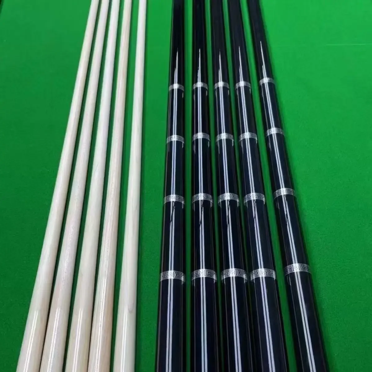Billiard Club 1 To 1 Replica Inlaid with New Silver Ring Workmanship Chinese Black Eight Par Nine Ball Handmade