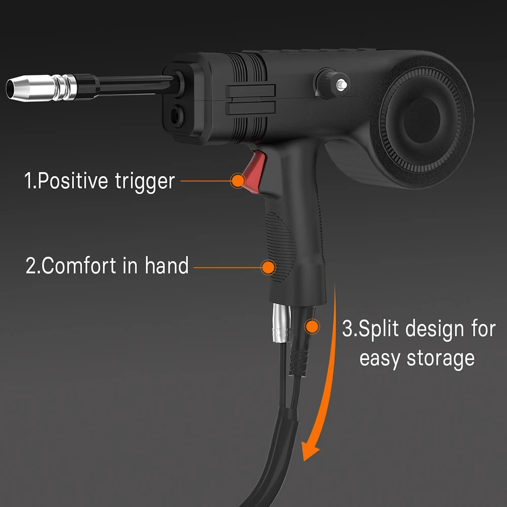 Spool Gun For AIM145/HIM200 Welding Machine 3m 4 Pins Plug European Connector Portable MIG Handheld Welding Gun Accessories