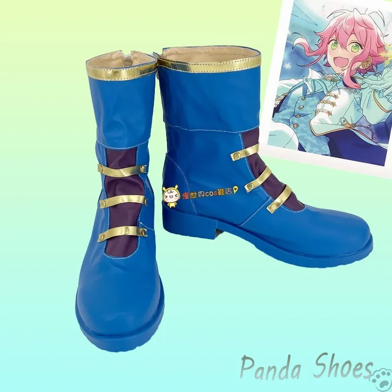 Sakuma Rei Ensemble Stars Cosplay Shoes Anime Game Cos long Boots ES UNDEAD Cosplay Costume Prop Shoes for Con Halloween Party