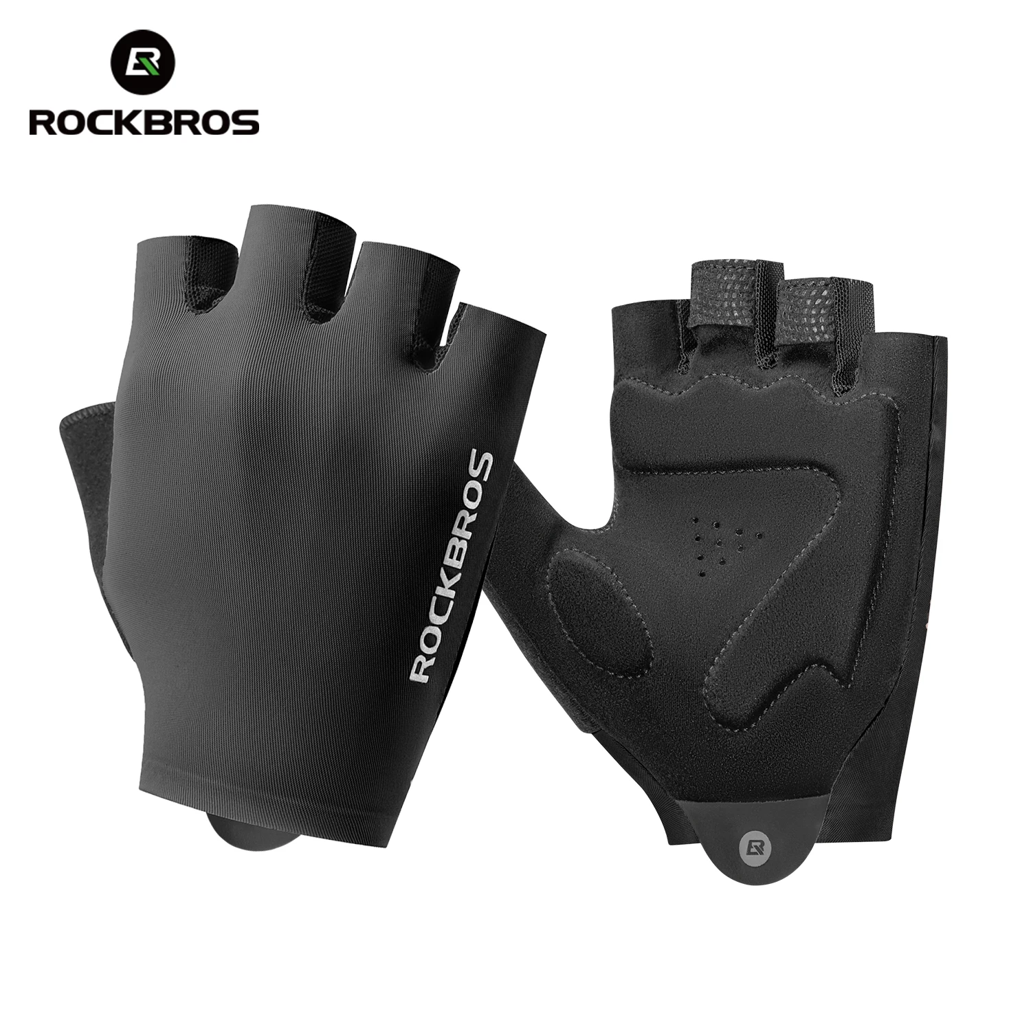 AliExpress ROCKBROS Summer Cycling Half Finger Gloves High Elastic Lightweight Breathable Shock Absorption Palm Pad Men Women Cycling Glove