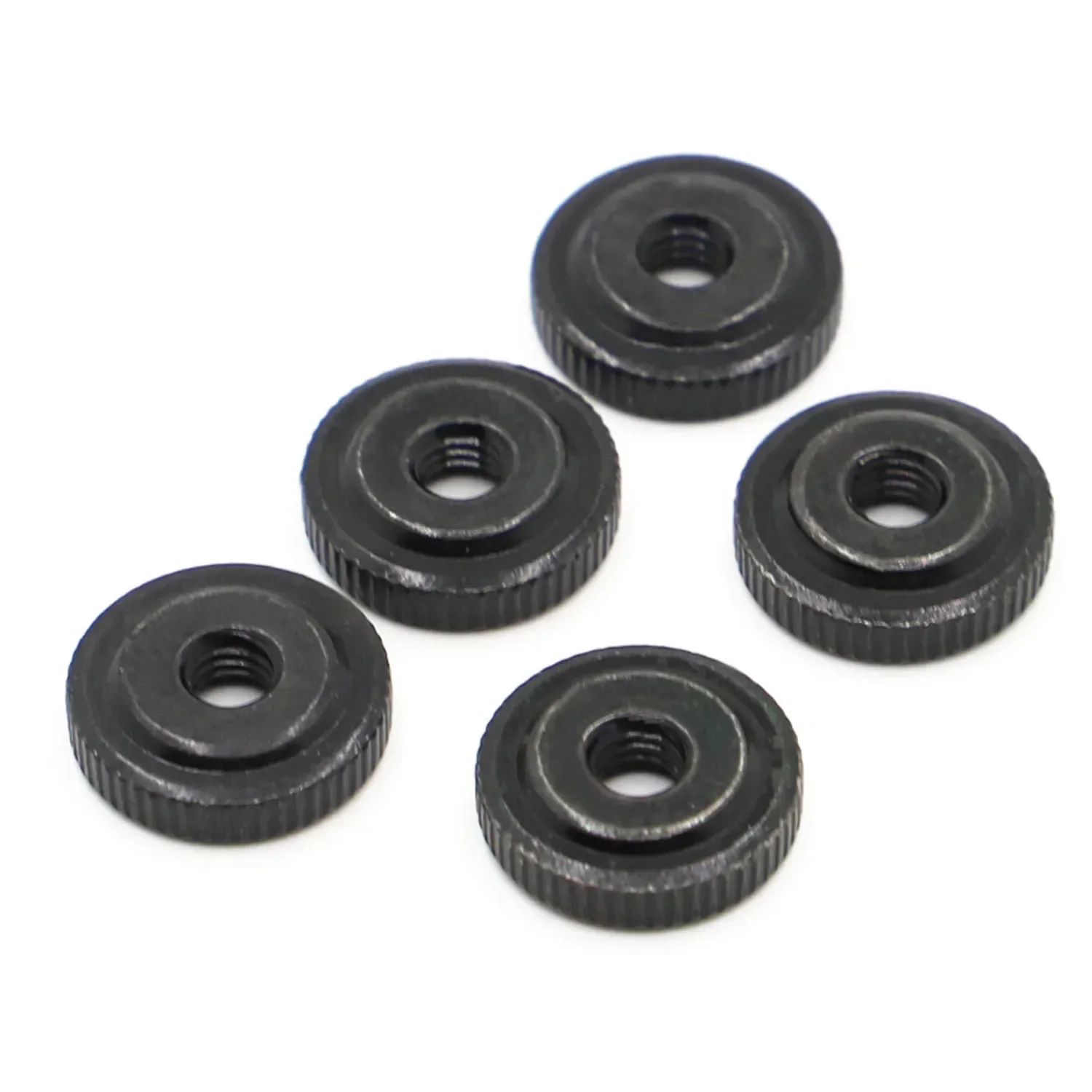 GB807 DIN467 M3 M4 M5 M6 M8 M10 Black Zinc Plated Carbon Steel Small Step Hand Tighten Nuts Knurled Thumb Nuts