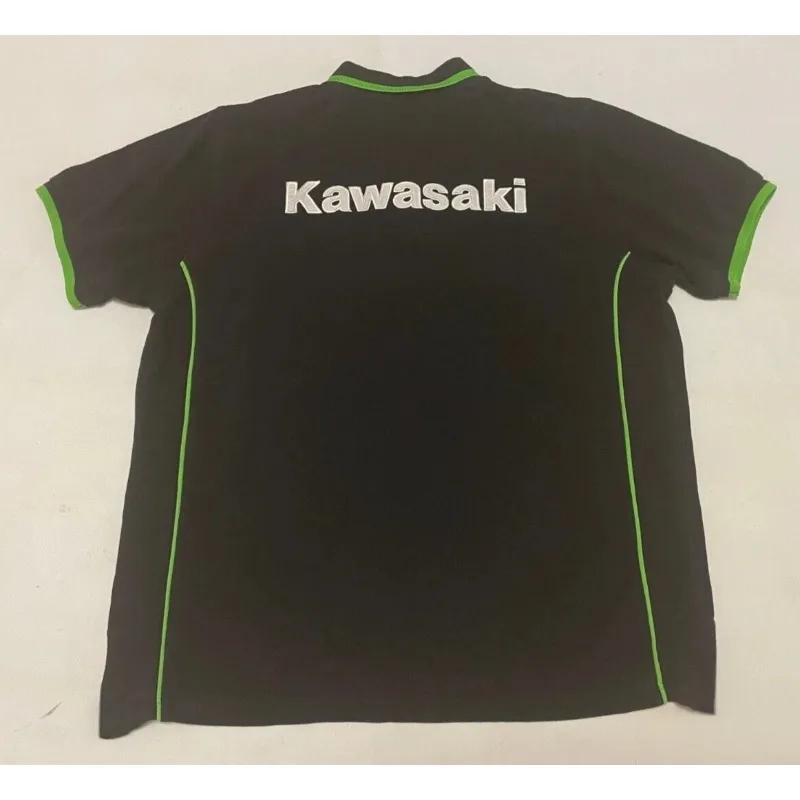 2025 جديد كاواساكي سباق الرياضة في الهواء الطلق موضة الاتجاه دراجة نارية سباق على الطرق الوعرة دراجة قميص بولو #2