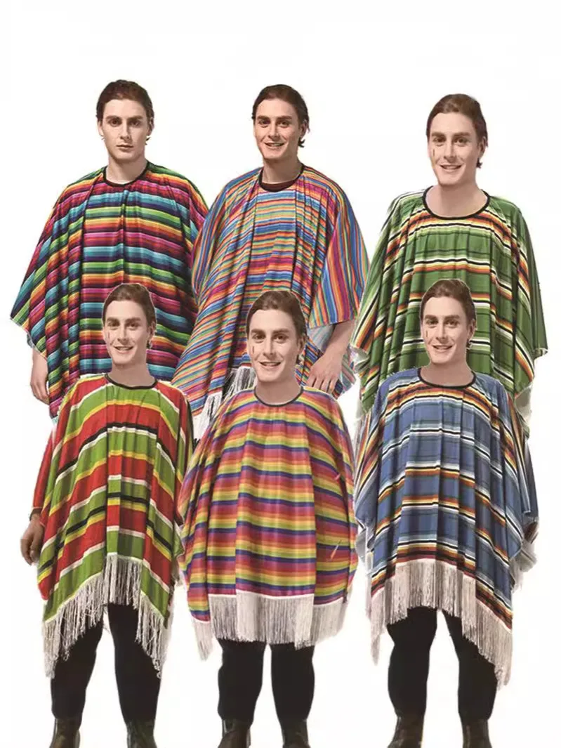Nouveau loween rayure Parent-enfant vêtements dubaï Sle adulte rayé Robe enfants Cosplay traditionnel chinois Cos...