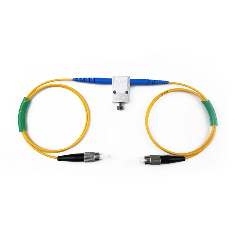 1550Nm in-line adjustable fiber attenuator, manual mechanical light attenuation FC/APC single mode optical attenuator