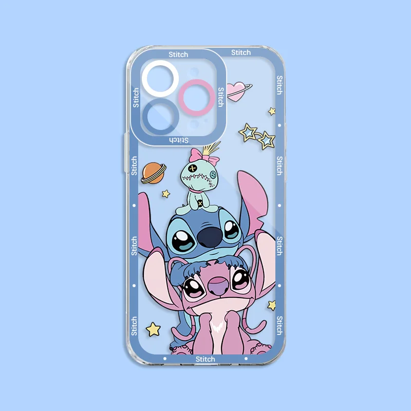 ديزني لطيف غرزة الملاك قضية الهاتف لسامسونج غالاكسي A25 A55 A35 A54 A34 A15 A24 A14 A53 A33 A13 A05 A05S 5G A23 A32 A52 A52S