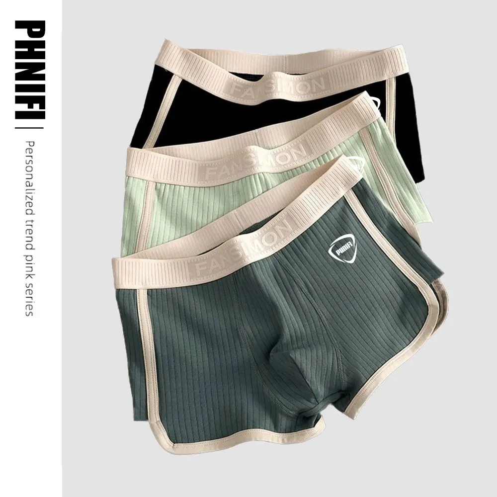 

High Quality Brand Printed Men Panties Cotton BoxerShorts Man Underwear Mens Boxers Breathable U Convex Male Underpants Sexy