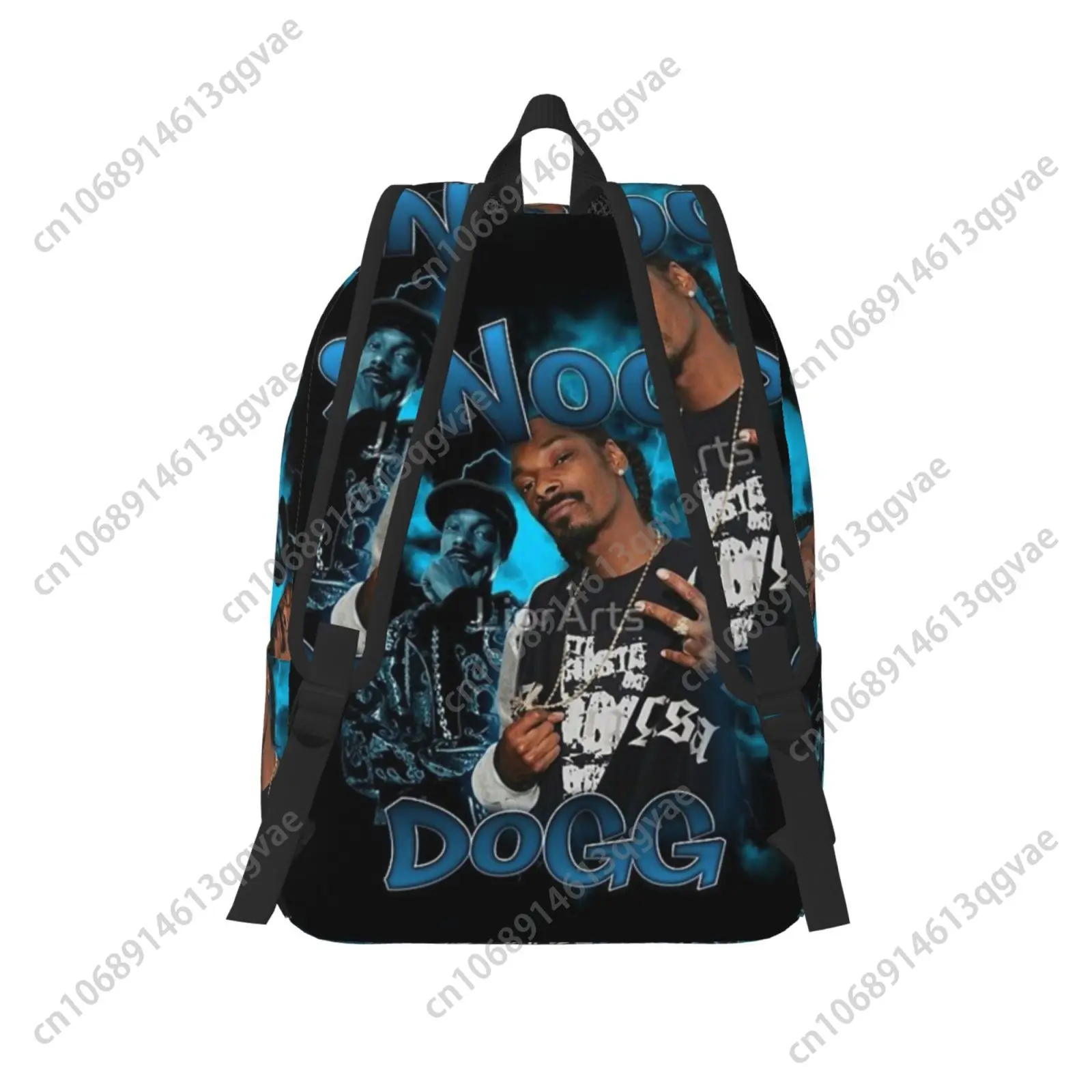 Snoop Dogg USA Rapper Custom Canvas Lightweight Backpack Fashion Durable Student Men Women Business Daypack