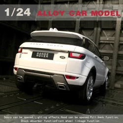 Diecast 1/24 Alloy Model Car Evoque Sport SUV Miniature Metal Vehicle Collected Gift Children New Defender Boys Christmas Hottoy