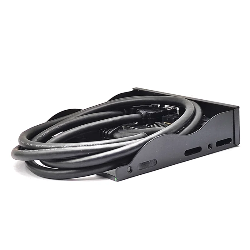 

USB Front Panel For PC USB3.2 Gen2 10Gbps Type C + 19Pin 2Port USB3.0 Hub + HD Audio 3.5Mm Earphone MIC Spare Parts Accessories-