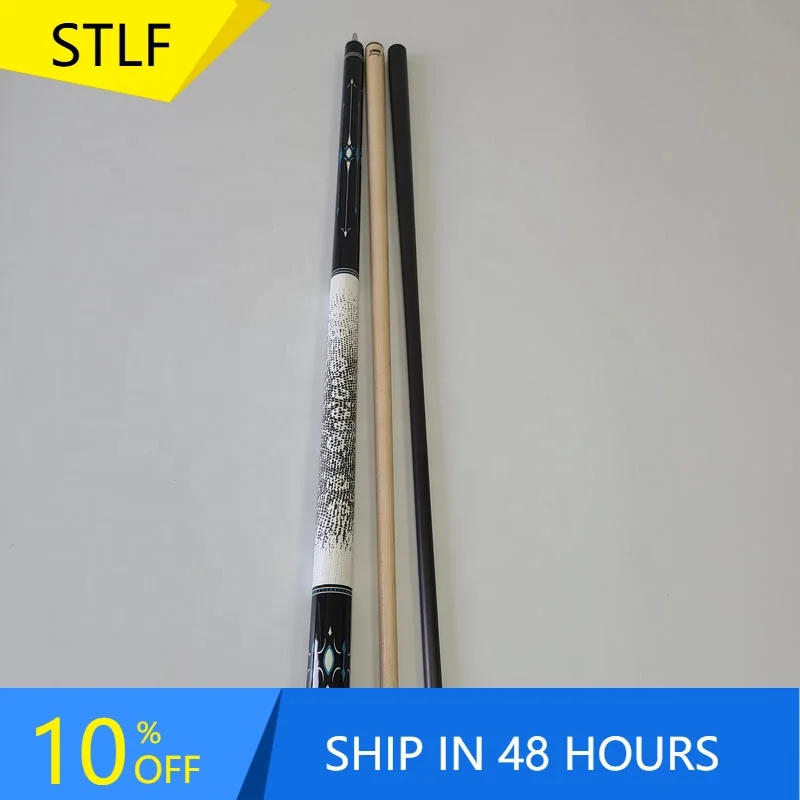 

STLFJassinry New Pool Billiard Cues 58inch 13 mm Tip 1/2 Pool Cue Maple Wood with Carbon Shaft Uni-loc Joint for Billiard Cue St