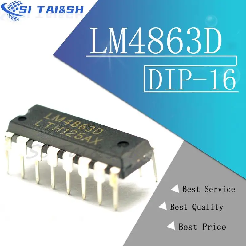 10PCS/lot LM4863D DIP16 LM4863 4863 New original fast delivery