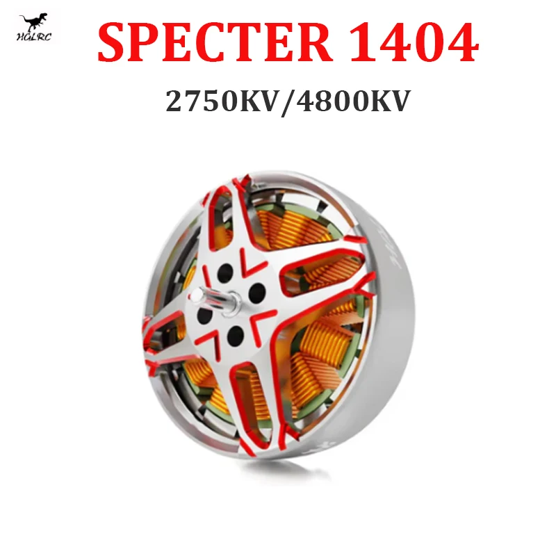 

HGLRC SPECTER 1404 2750KV/4800KV 4-6S Brushless Motor for FPV Freestyle 2inch Cinewhoop 4inch Toothpick Drones