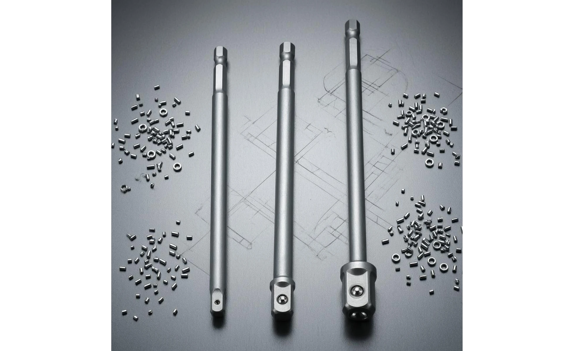 3 Pieces Hex to Square Adapter 150 Mm Socket Adapter Set Tool Accessory Long-Lasting Corrosion Resistant 3 Pieces Hex to Square Adapter 150 Mm Socket Adapter Set Tool Accessory Long-Lasting Corrosion Resistant