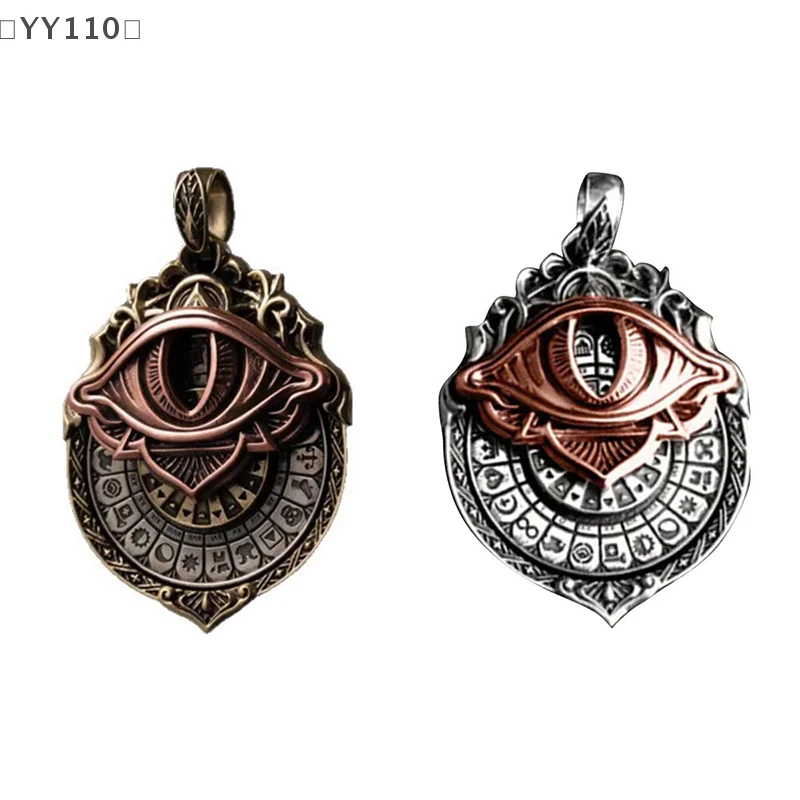 [-YY110] قلادة رؤية التارو جميع رؤية العين قلادة بطاقة التارو رمز قلادة ، مجوهرات العرافة الغامضة ، التوجيه الروحي