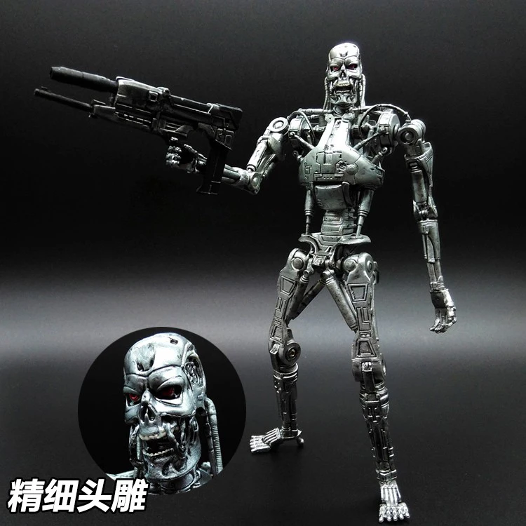 7inch The Terminator Figures T 800 Action Figure T1000 Figurine Pvc Joint Mobility Models Statue Ornament Collectible Doll Gifts