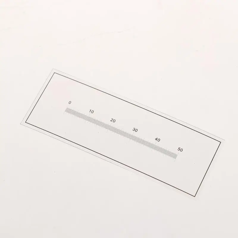 Microscope Calibration Ruler High Precision 0.1mm Div 50mm Markings Micrometer for Optical Instrument Adjustment