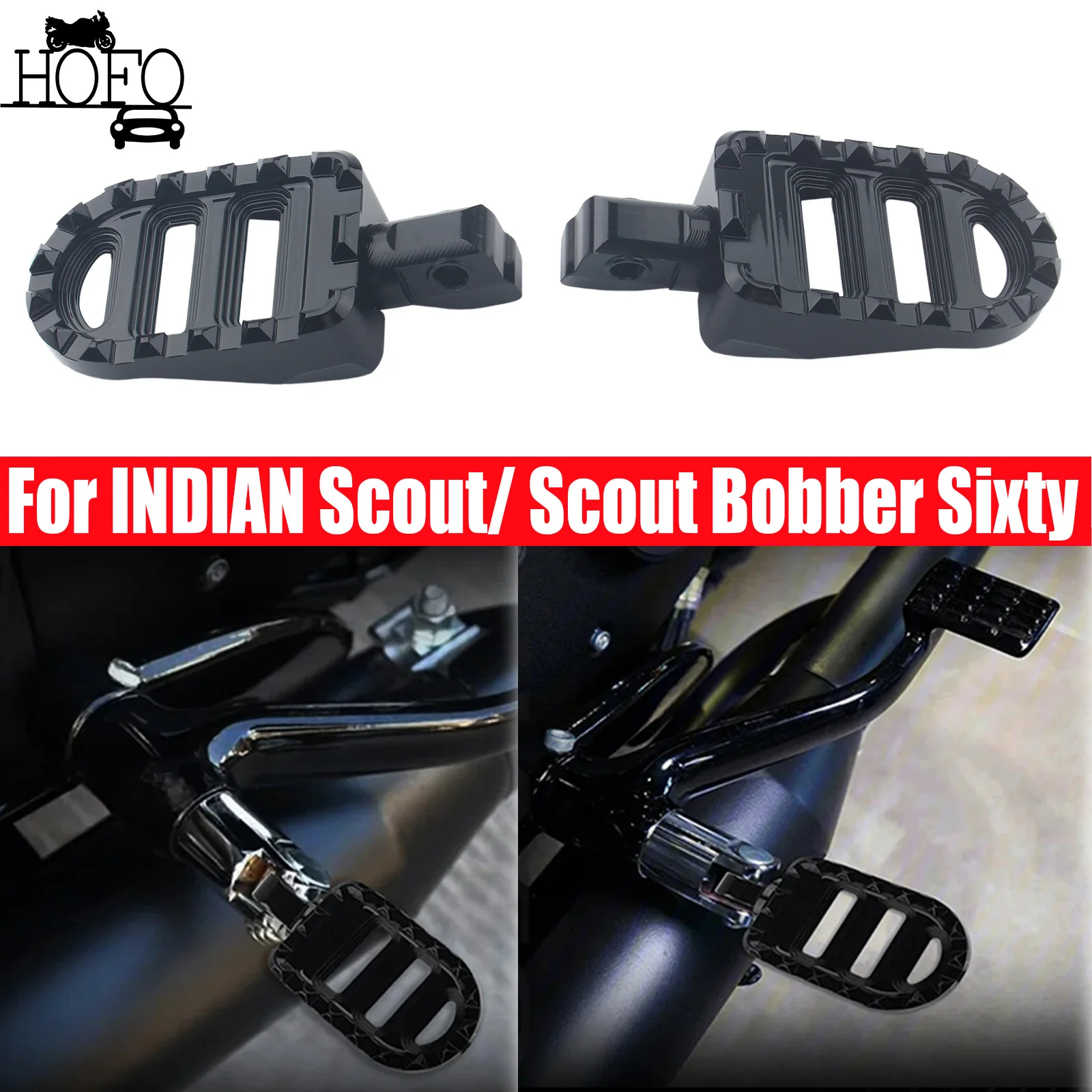 

Front Footrests Foot Peg for INDIAN Scout/ Scout Bobber Sixty 15-23/Scout Bobber