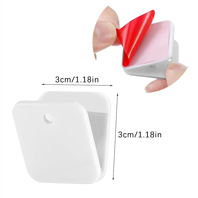 Transparent Plastic Acrylic Square Small Clip Study Materials Test Paper Storage Office Pp Clip Ticket Clip Multi-function Clip