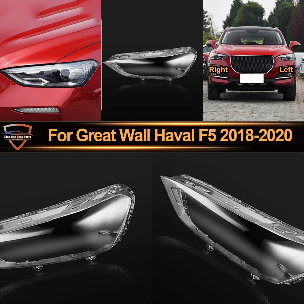 

Headlight Cover Transparent Headlamp Lamp Shell Lens Replace Original Lampshade Plexiglass 2018-2020 For Great Wall Haval F5