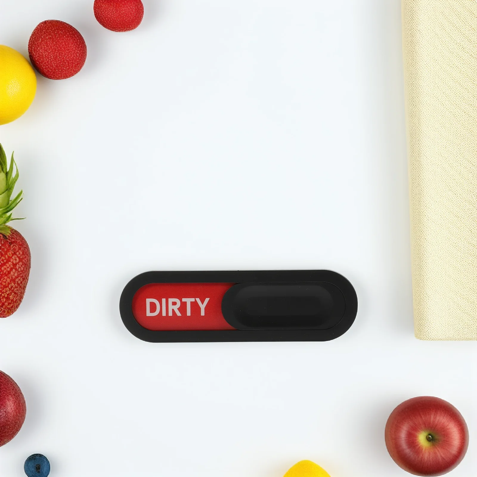 

Dishwasher Oval Clean Dirty Sign Fine Workmanship Smooth Surface Sliding Indicator for Kitchen Dirty Sign