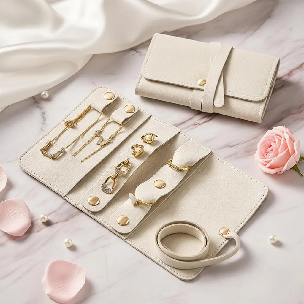 

Portable Multifunctional Jewelry Bag Earring Ring Jewelry Storage Bag