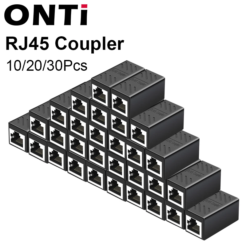 

10/20/30 шт., удлинитель кабеля Ethernet, соединитель RJ45 cat5 cat6 cat6a