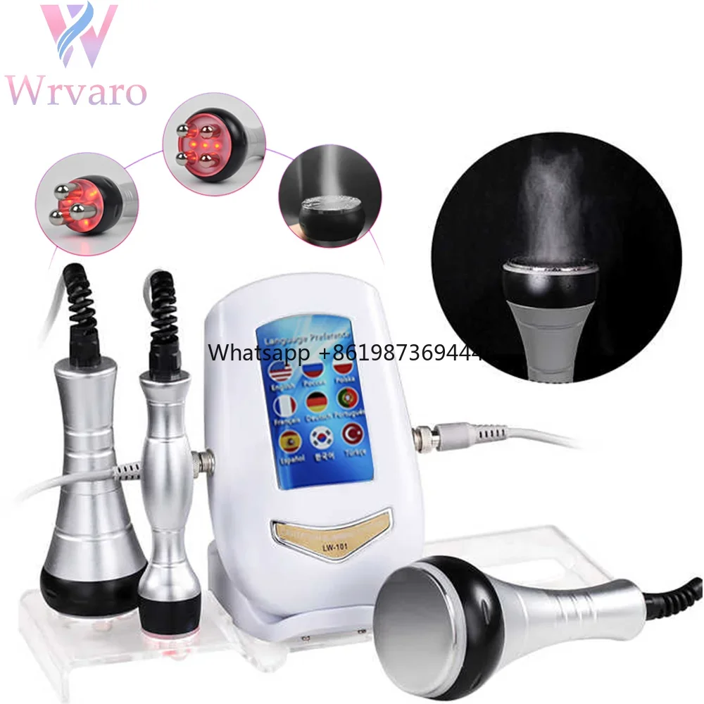 

3 in 1 40K Cavitation Ultrasonic Slimming Machine Wrinkle Removal Weight Loss Skin Tightening Facial Beauty Tool with stand