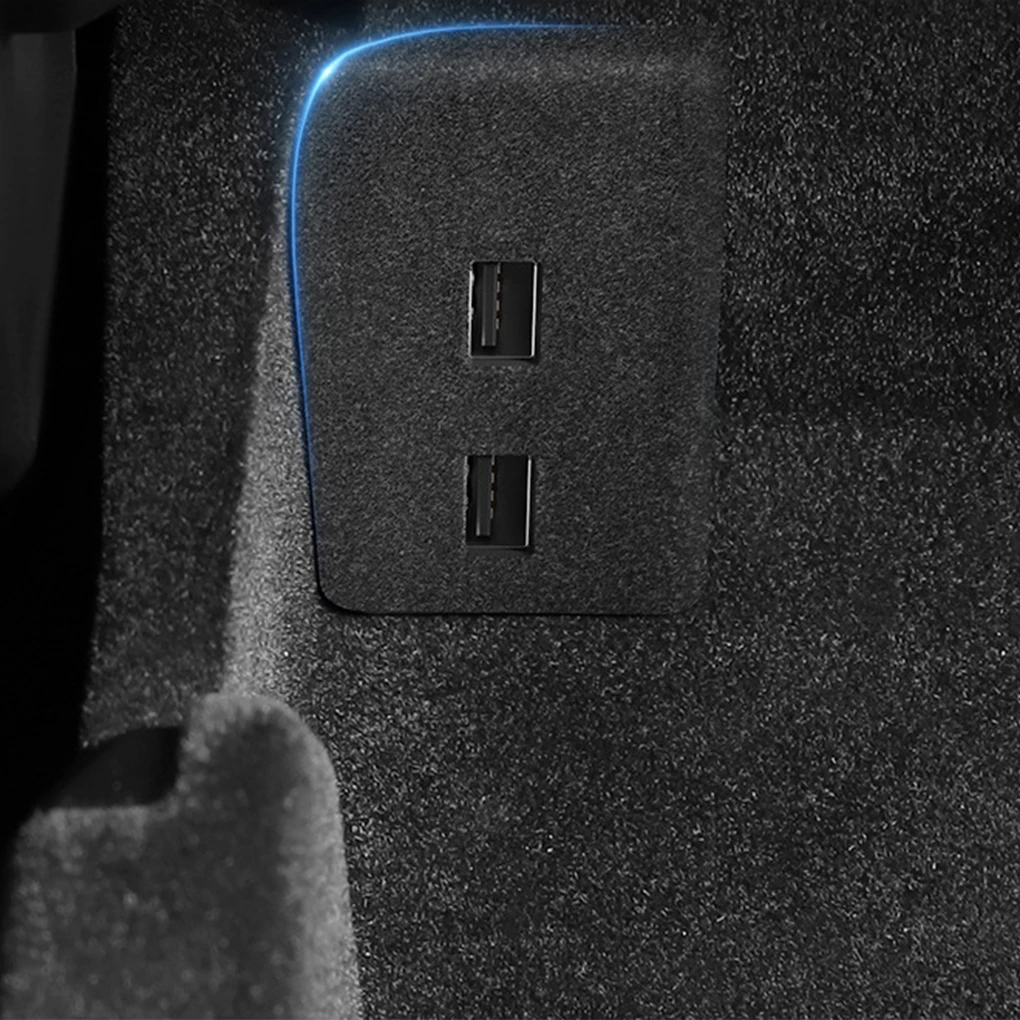 Estación de acoplamiento para guantera, 4 concentradores USB tipo c para Tesla Model3/Y, adaptador de flocado de carga rápida, extensión divisora alimentada