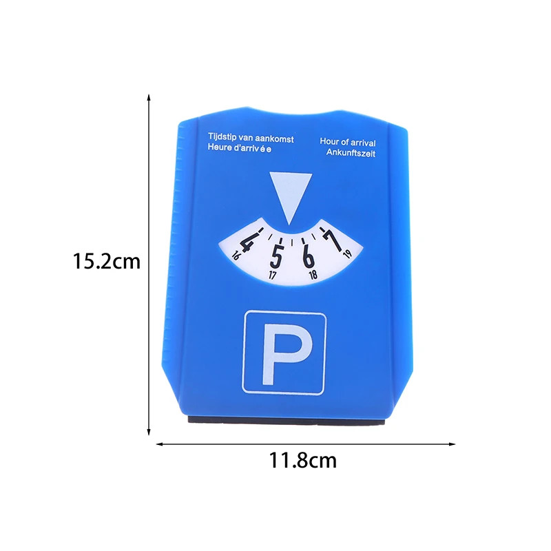 1PC Blue Digital Parking Timer Disc Easy To Use Clock Tool For Arrival Time Display Car Parking Enforcement For Cars Daily Use