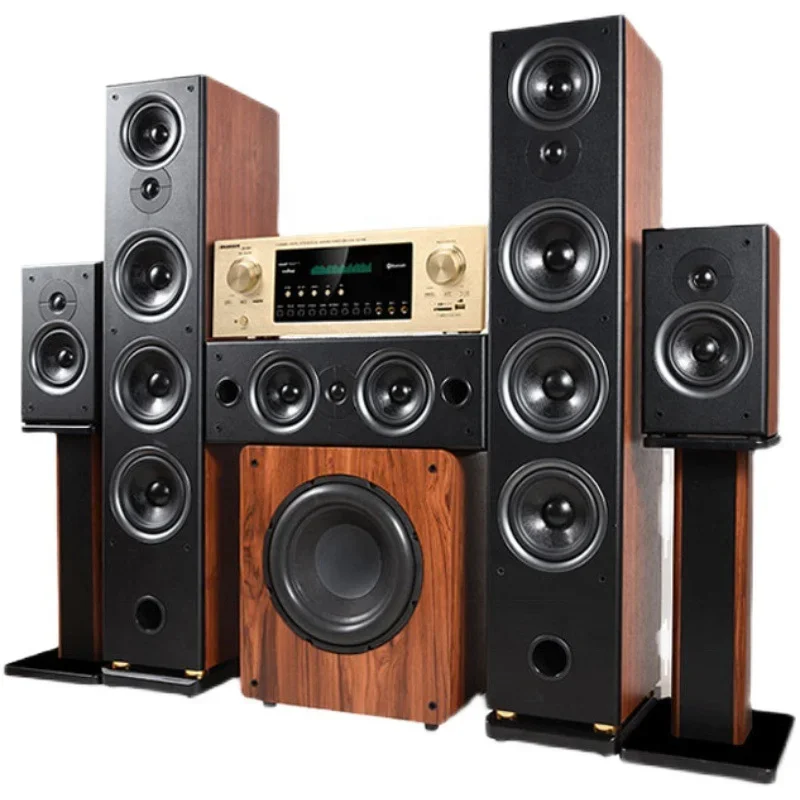 High Quality JY-650 5.1 Surround Sound Home Theater System Wooden Box Karaoke Home Theatre Systems