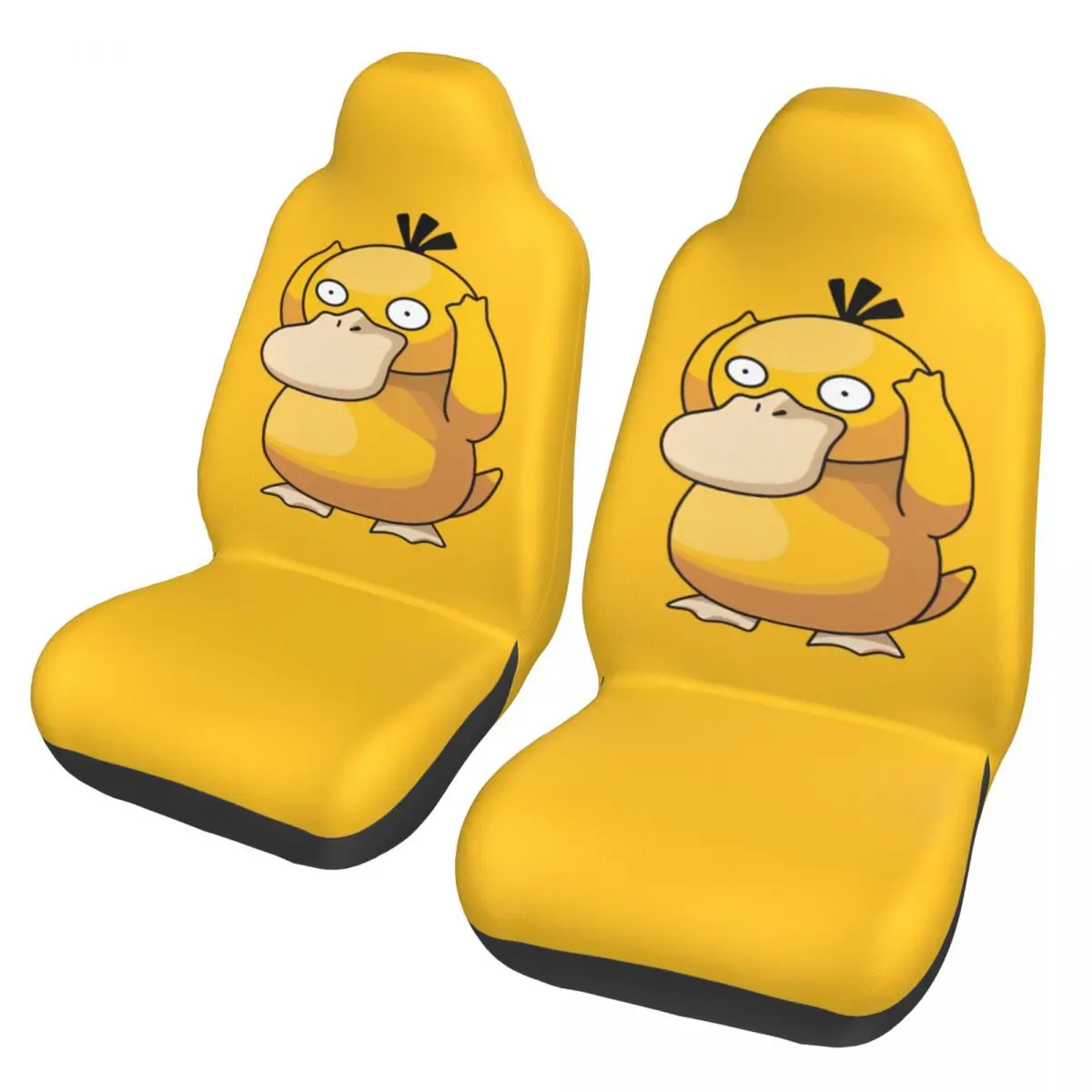 Psyduck Anime Poke-Mon Manga Universeller Autositzbezug Auto-Innenausstattung Damen Autositzbezug Polyester Angeln